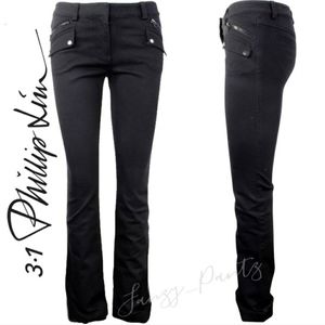 3.1 Phillip Lim black straight leg jeans 4